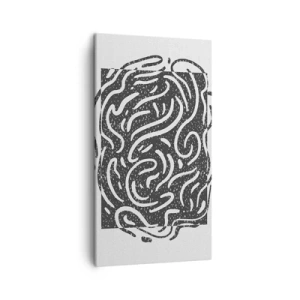 Schilderen op canvas - Abstractie: vreugdedans - 45x80 cm