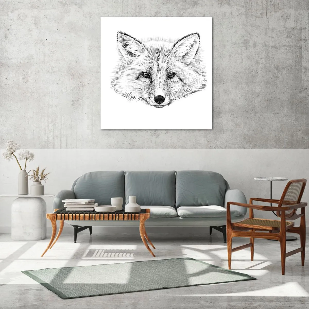 Schilderen op glas - Kunnen deze ogen liegen? - 70x70 cm