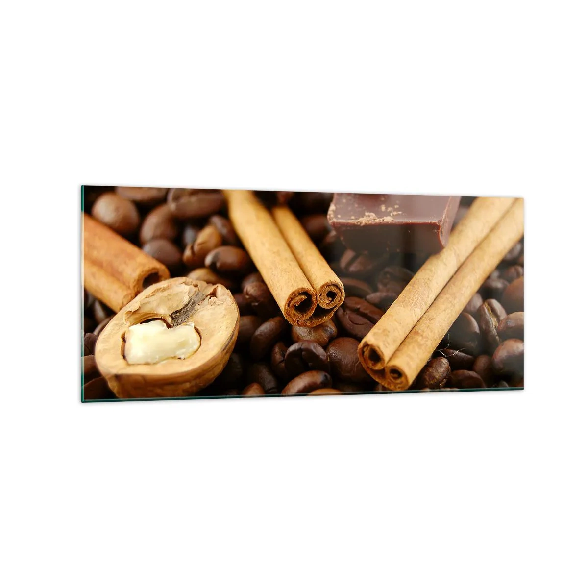 Schilderen op glas - Concert van aroma's - 120x50 cm