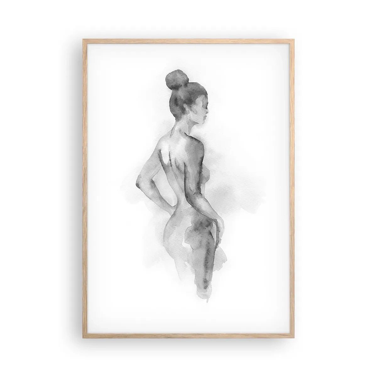 Een poster in een licht eiken lijst - Prachtig als schilderij - 70x100 cm