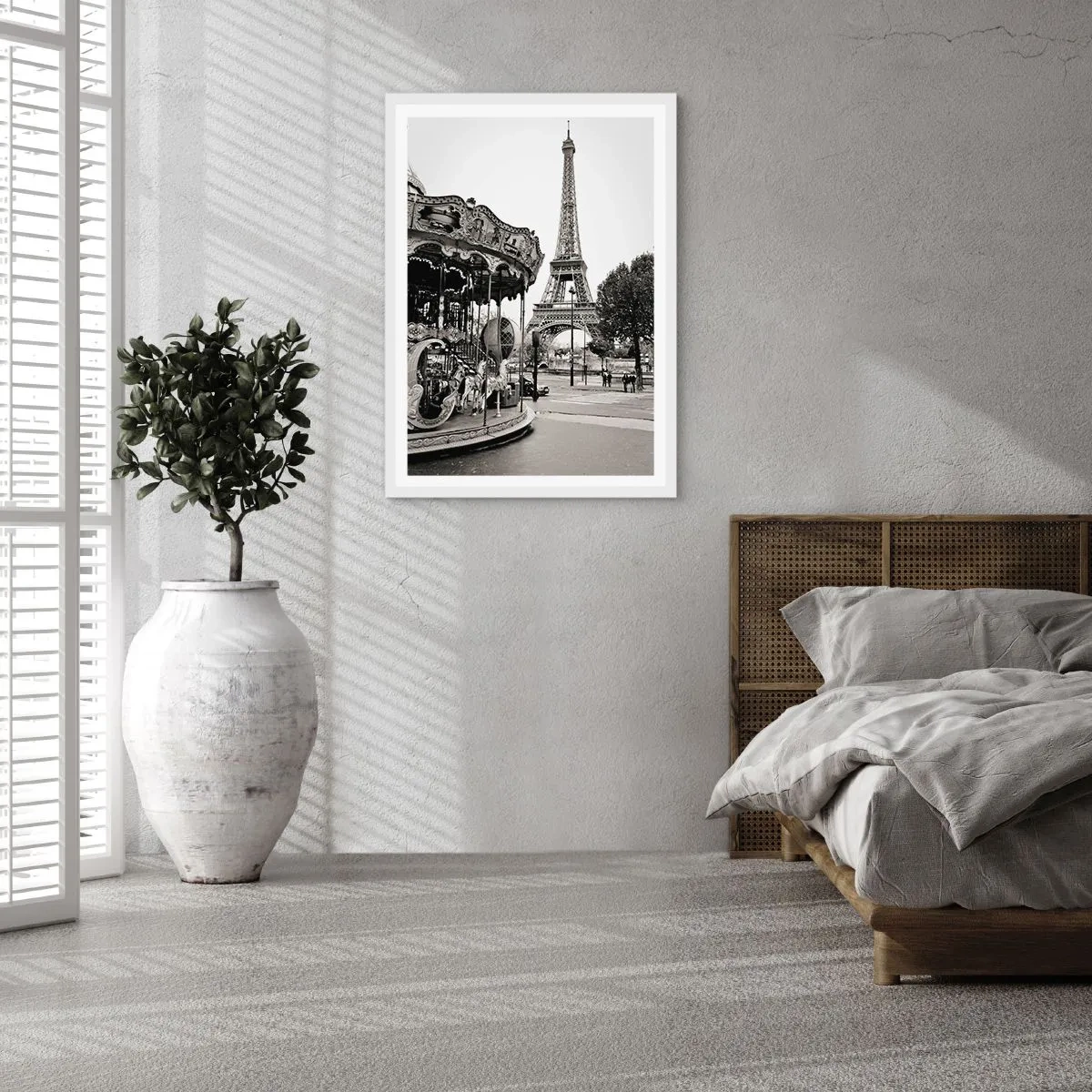 Poster in een witte lijst - Zo leuk, het is alleen in Parijs - 40x50 cm