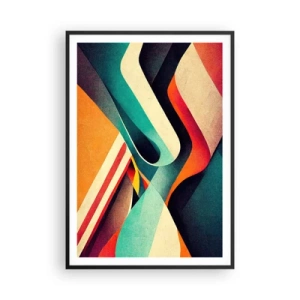 Poster in een zwarte lijst - Intensieve compositie - 70x100 cm