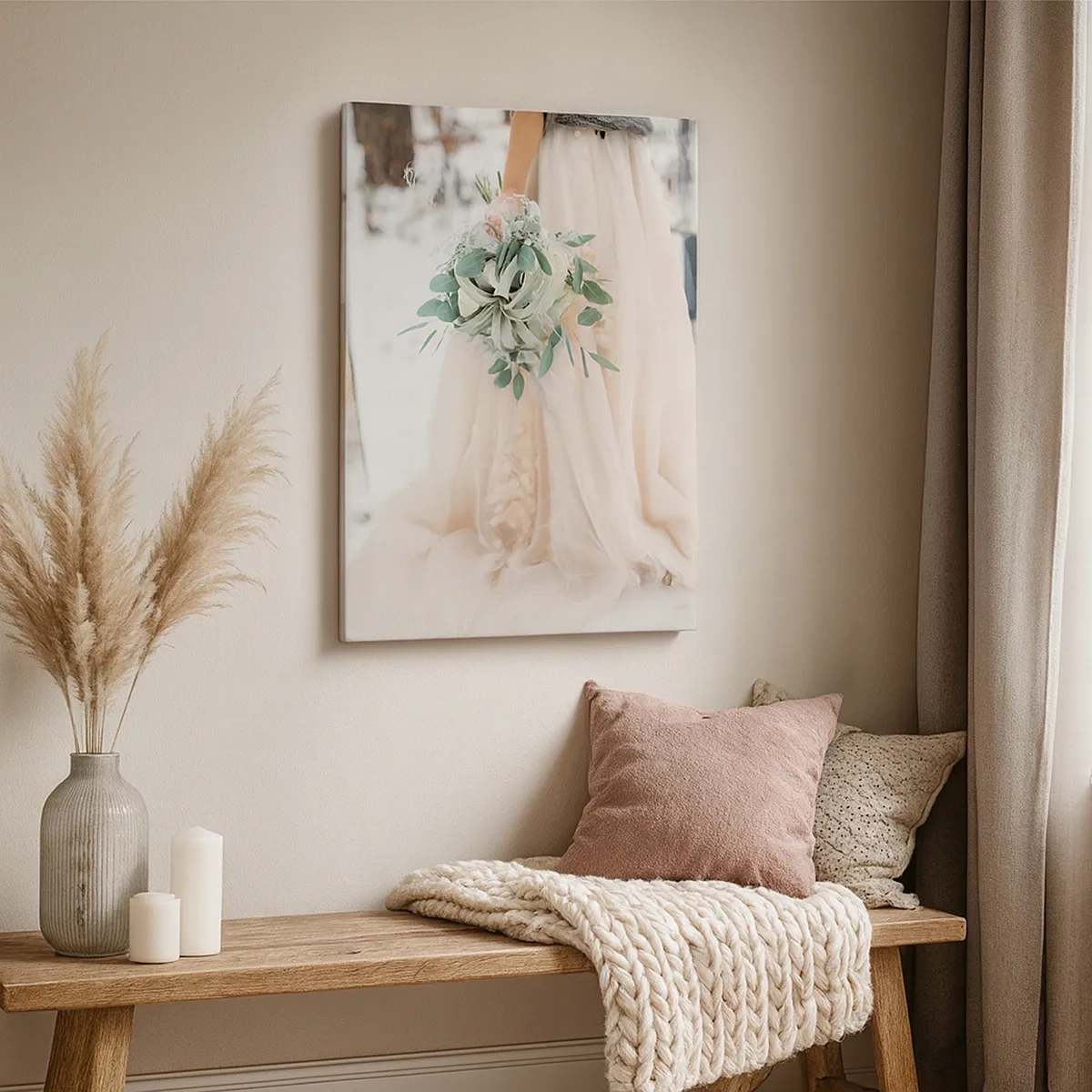 Schilderen op canvas - En ze leefden nog lang en gelukkig - 50x70 cm