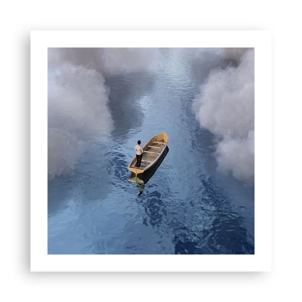 Poster - Leven – reis – onbekend - 50x50 cm