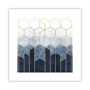 Poster - Compositie in een gesyncopeerd ritme - 30x30 cm