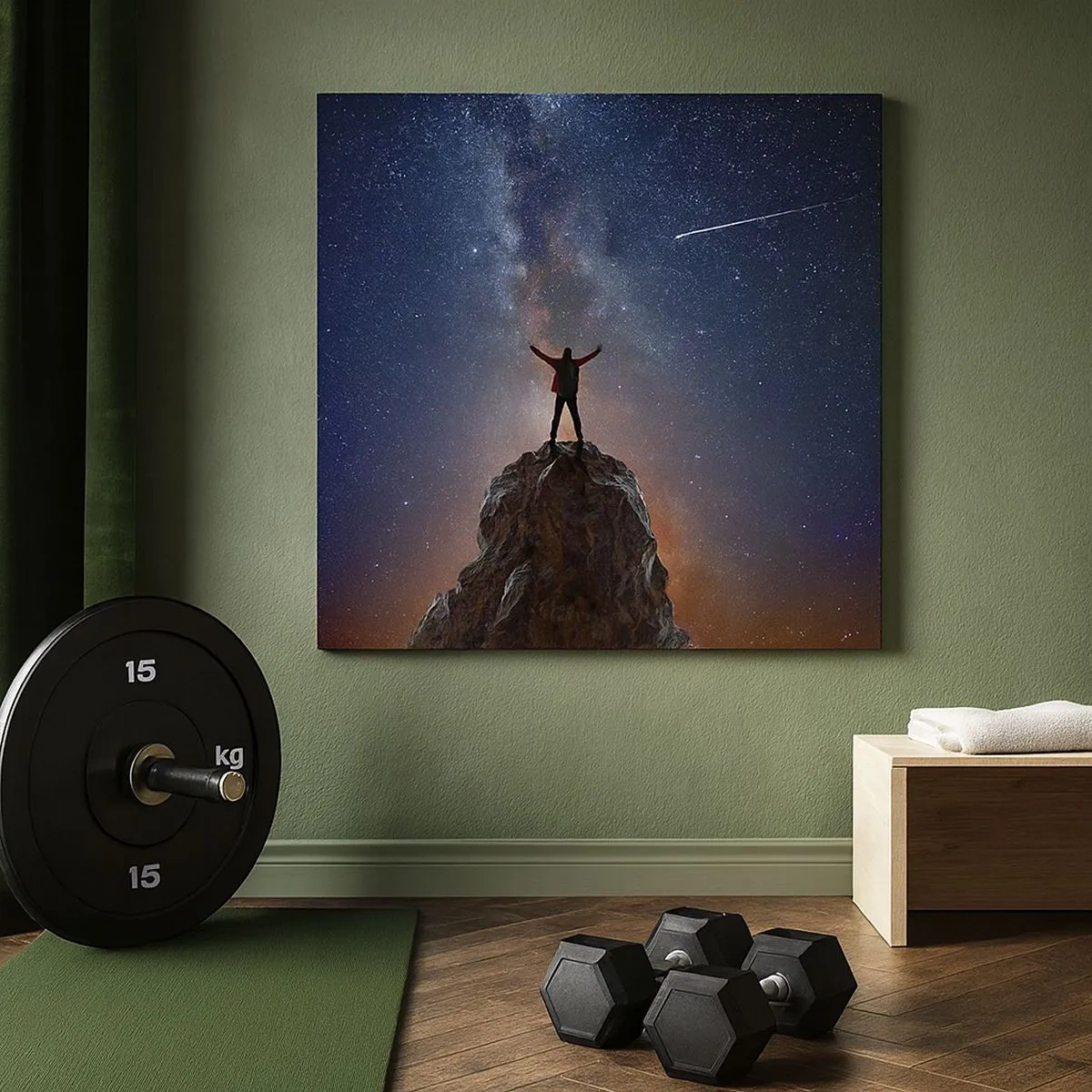 Schilderen op canvas - De Kracht is bij mij! - 30x30 cm