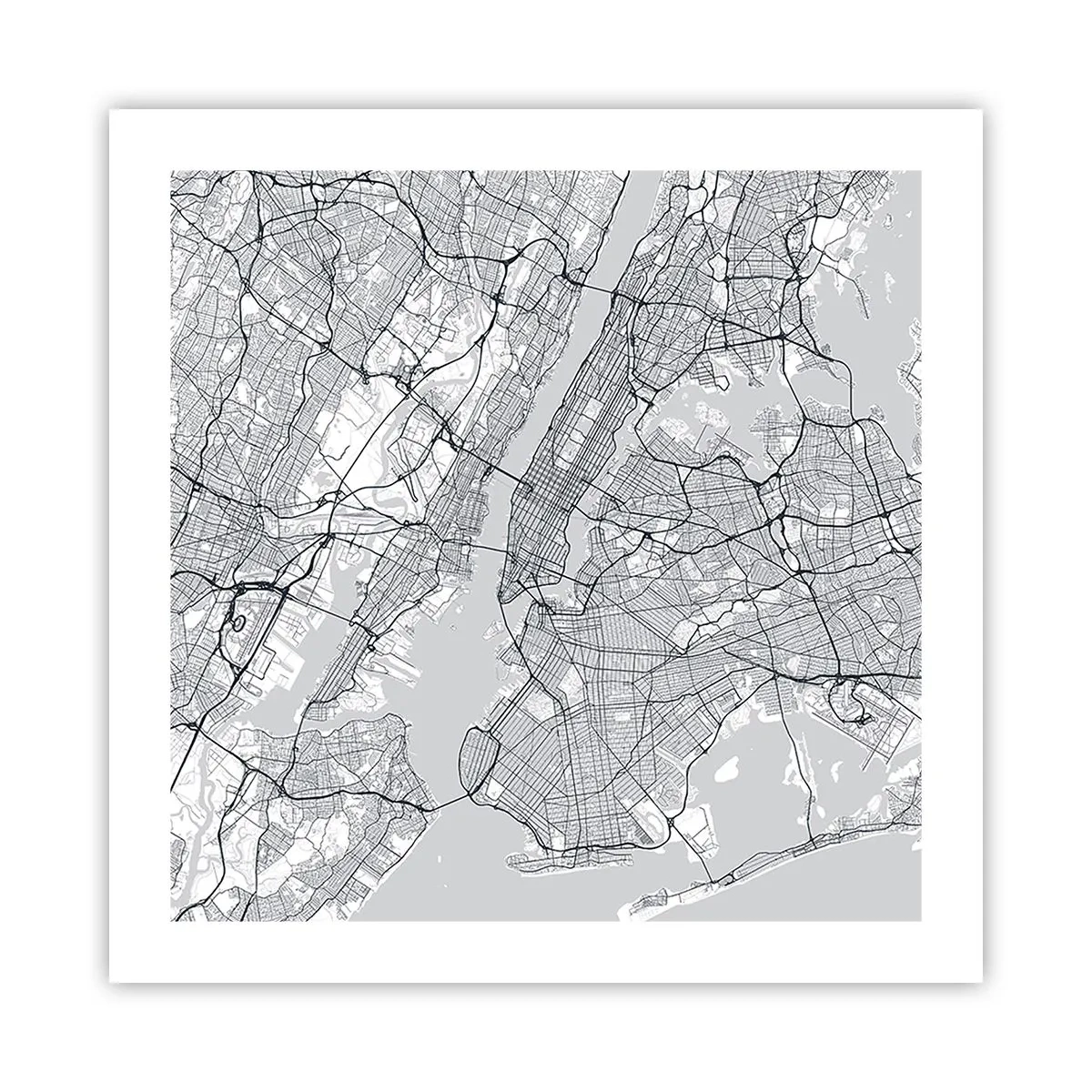 Poster - De anatomie van een metropool - 50x50 cm