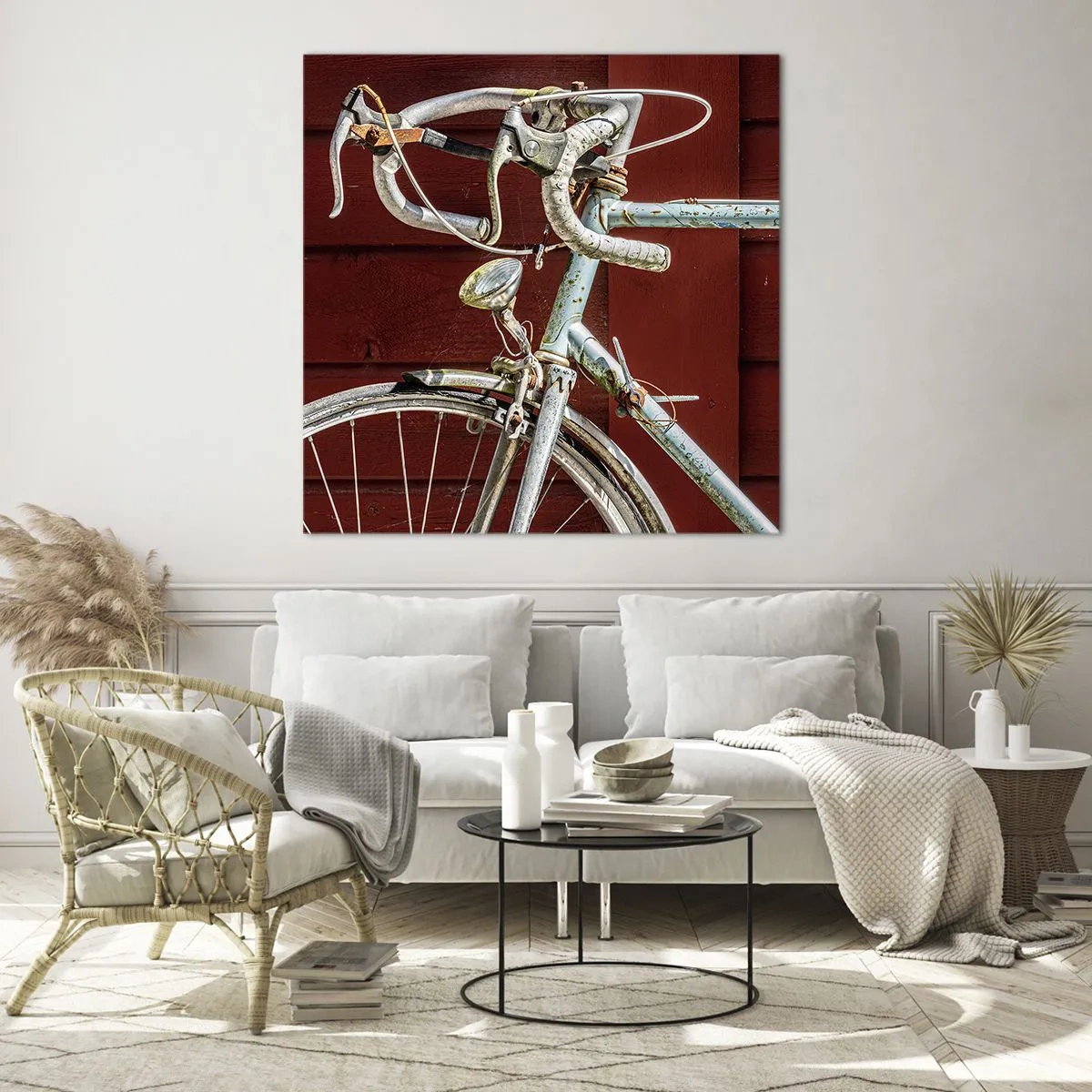 Schilderen op glas - Gecreëerd om te winnen - 60x60 cm