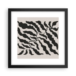 Poster in een zwarte lijst - Natuur van een vierkant - 30x30 cm