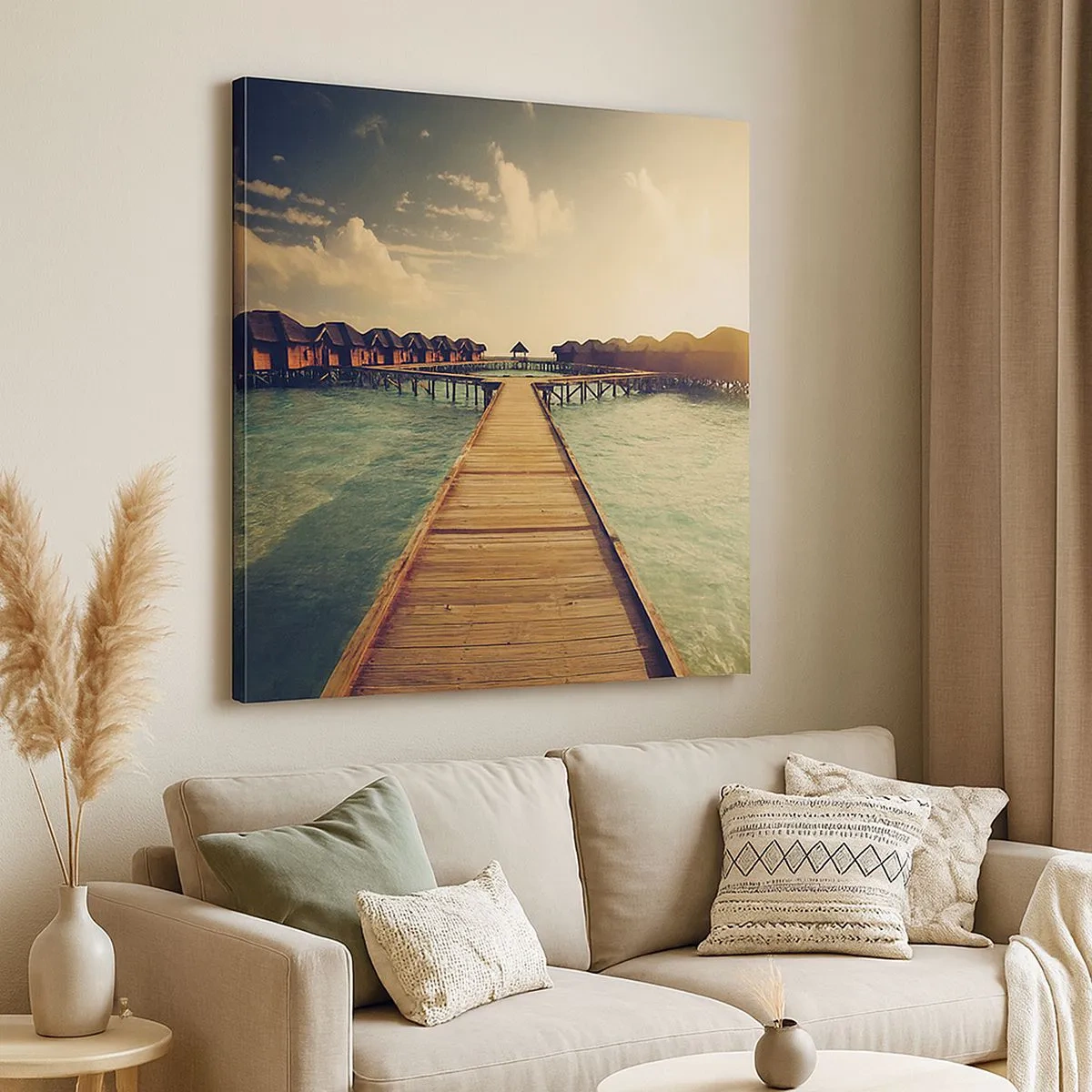 Schilderen op canvas - Een warme uitnodiging - 30x30 cm