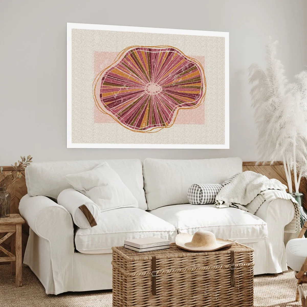Poster - Stralende abstractie - 91x61 cm