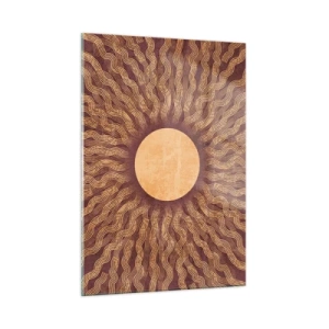 Schilderen op glas - Zon icoon - 50x70 cm