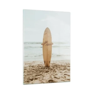 Schilderen op glas - Uit liefde voor golven - 50x70 cm