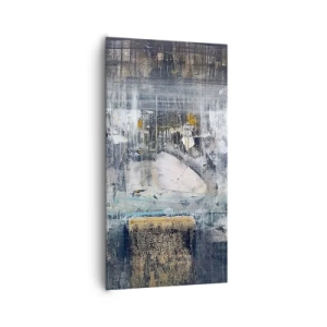 Schilderen op canvas - Als op ijs, als zo moeizaam - 65x120 cm