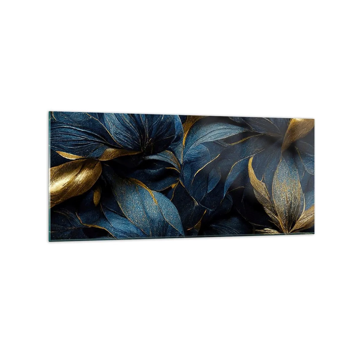 Schilderen op glas - Met goud gevoerd - 120x50 cm