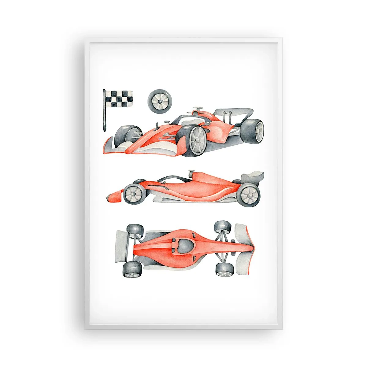 Poster in een witte lijst - Jaag je droom na - 61x91 cm