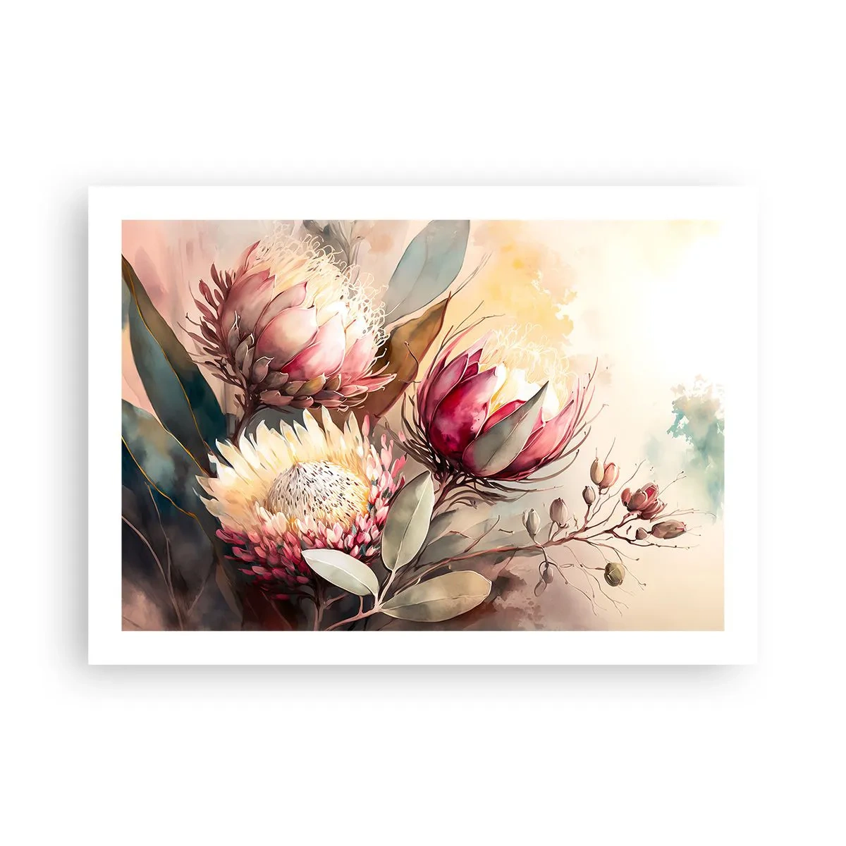 Poster - In profiel en en face - 70x50 cm