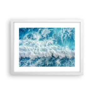 Poster in een witte lijst - Vrolijk en springend - 40x30 cm