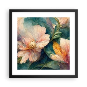 Poster in een zwarte lijst - Gewoon subtiliteit - 40x40 cm