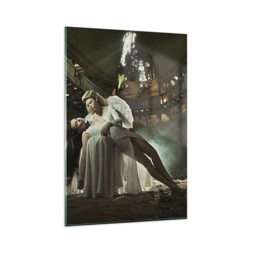 Schilderen op glas - De geest van het oude theater - 80x120 cm