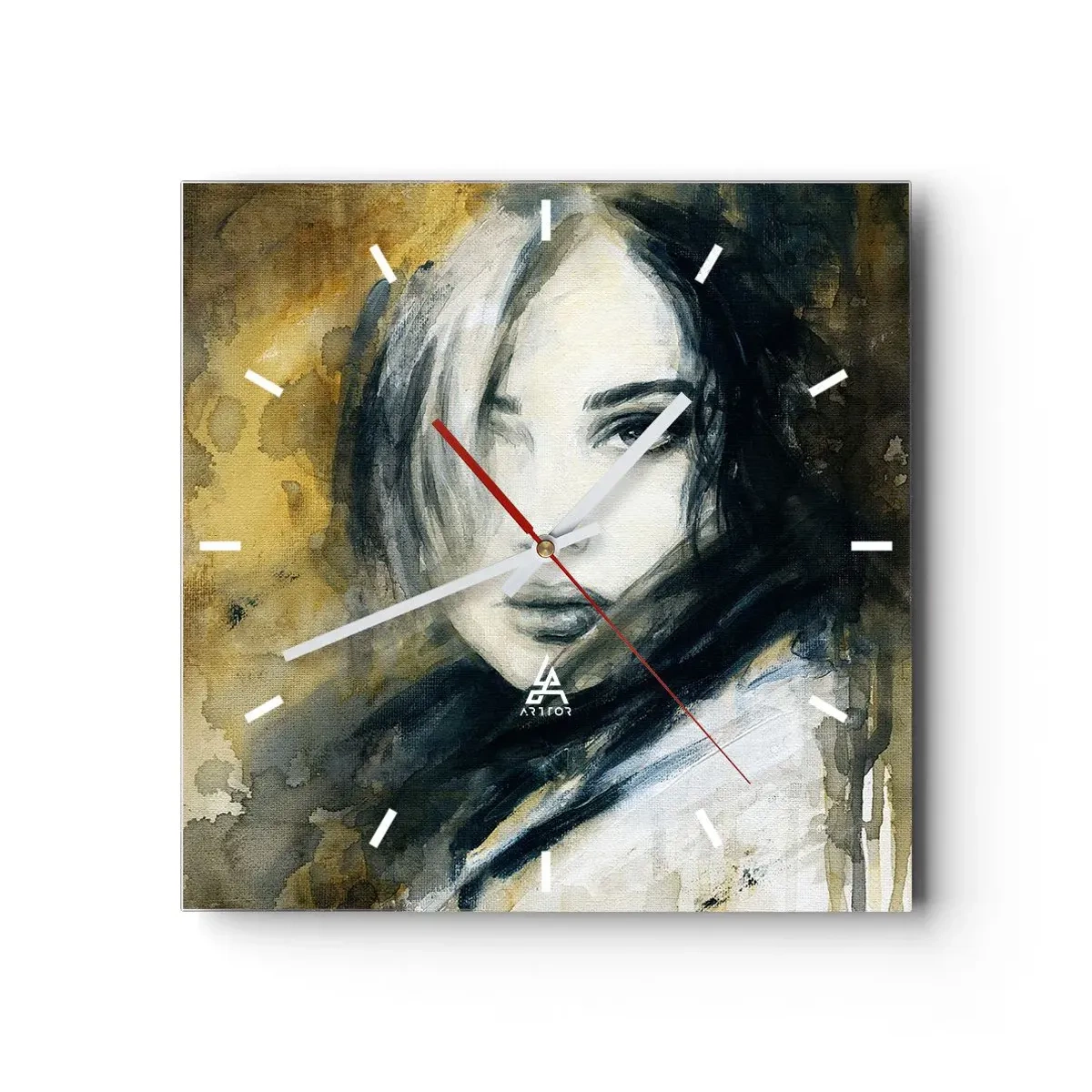 Wandklok - Klok - onschuldiger of sensueler? - 30x30 cm