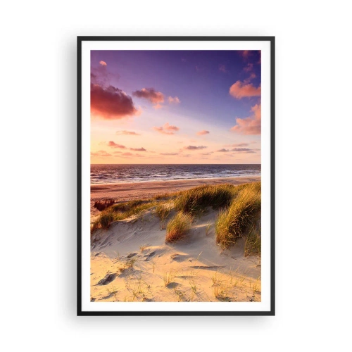 Poster in een zwarte lijst - De lucht ruikt al in de zomer - 70x100 cm