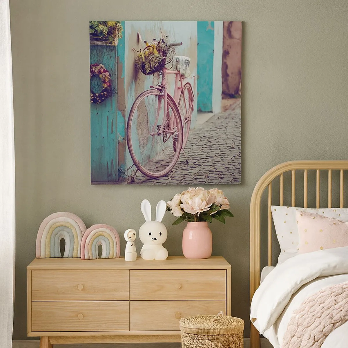 Schilderen op canvas - Ben zo terug - 30x30 cm