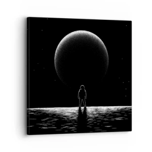 Schilderen op canvas - Oog in oog - 30x30 cm