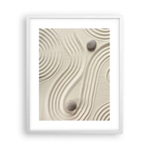 Poster in een witte lijst - Een vleugje warmte - 40x50 cm