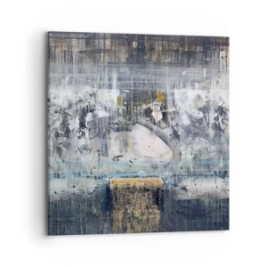 Schilderen op canvas - Als op ijs, als zo moeizaam - 70x70 cm