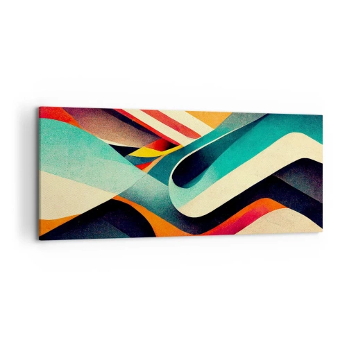 Schilderen op canvas - Intensieve compositie - 120x50 cm