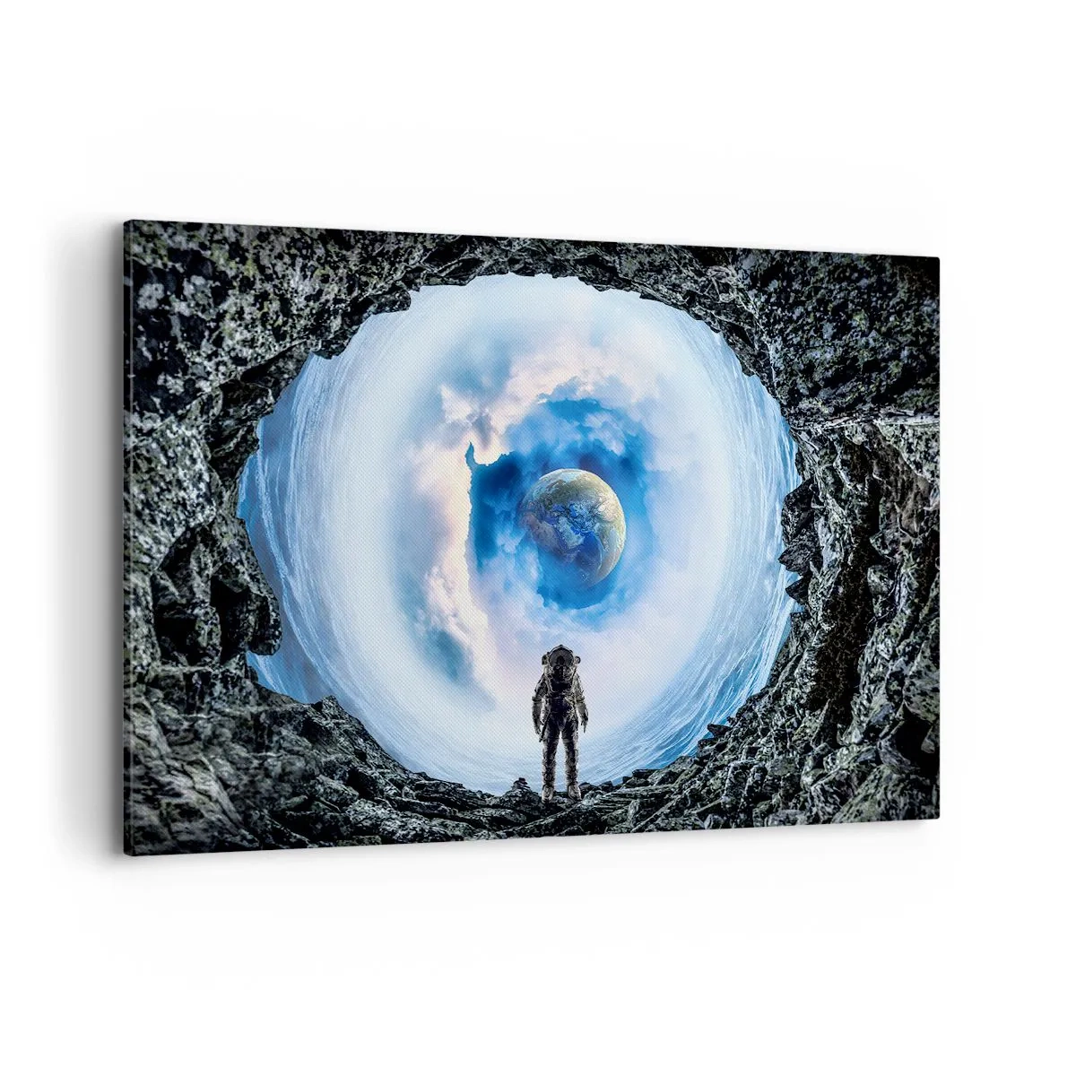 Schilderen op canvas - Het is niet ver van huis - 120x80 cm