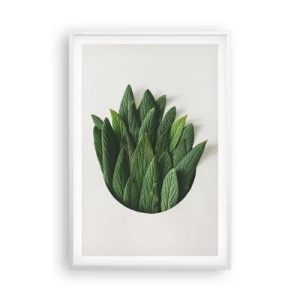 Poster in een witte lijst - Ongebreidelde nieuwsgierigheid - 61x91 cm