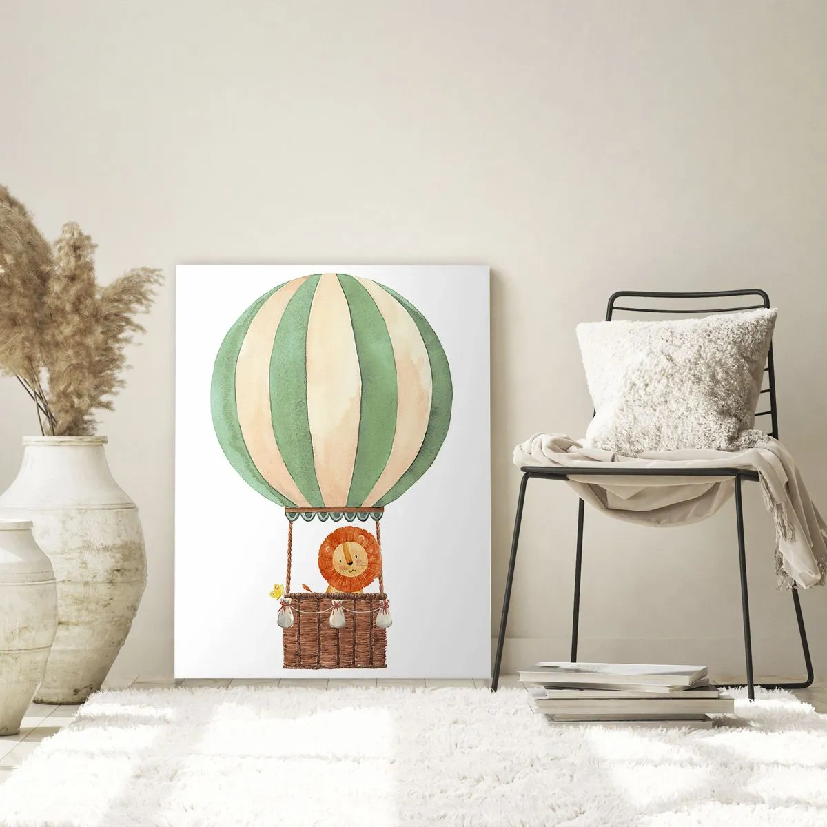 Schilderen op glas - Leons reizen - 50x70 cm