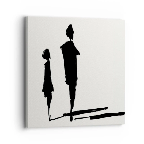 Schilderen op canvas - Zeker samen? - 30x30 cm