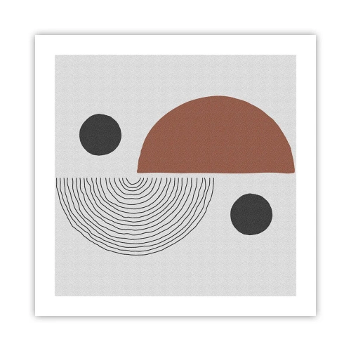 Poster - Perfectie van het wiel - 50x50 cm