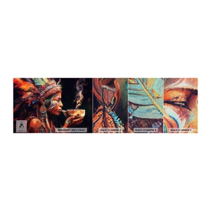 Fotobehang Monster Premium Canvas - Magisch ritueel - Sjamaan, Indisch, Ayahuasca - 100x30 cm