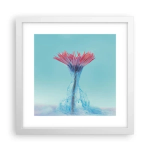 Poster in een witte lijst - In een verkwikkende omhelzing - 30x30 cm