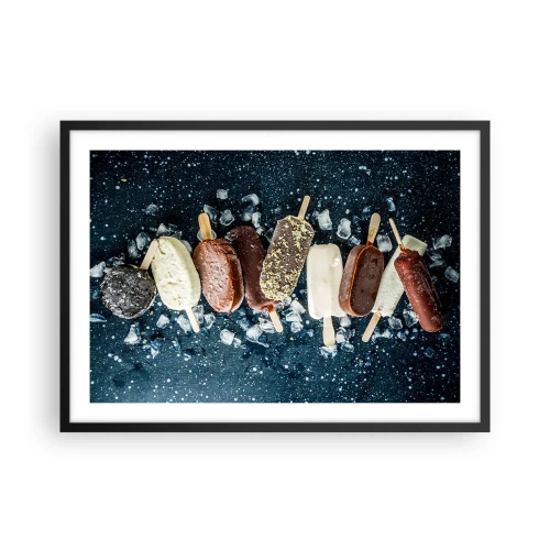 Poster in een zwarte lijst - De smaak van hete zomer - 70x50 cm