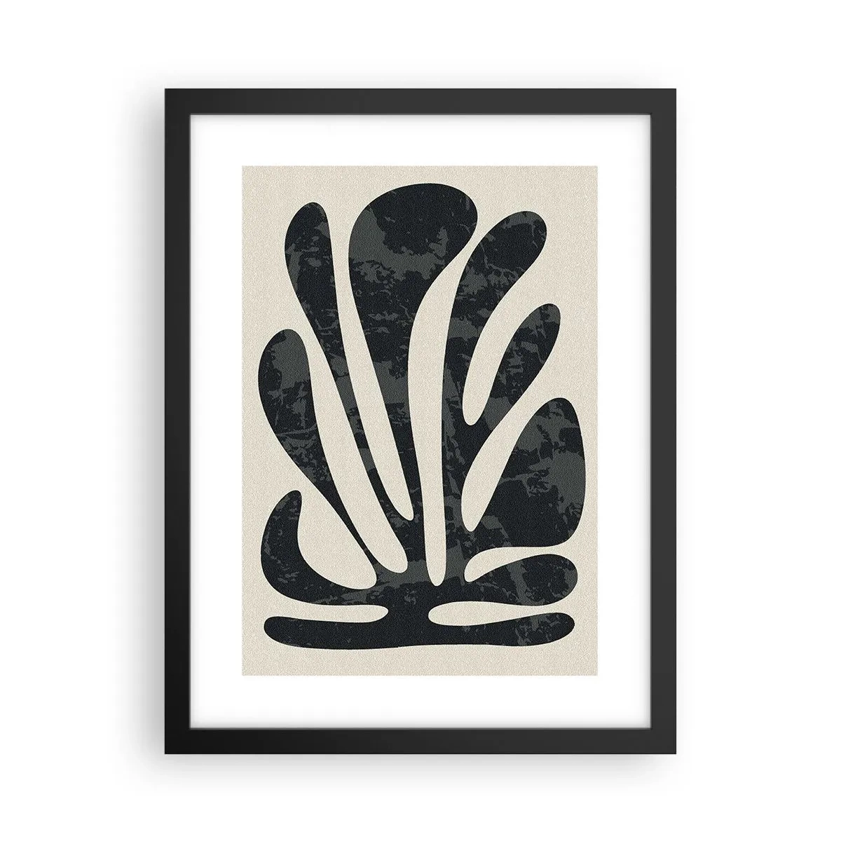 Poster in een zwarte lijst - Meervingerige abstractie - 30x40 cm