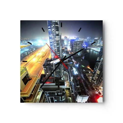 Wandklok - Klok - Een wonder in de woestijn - 30x30 cm