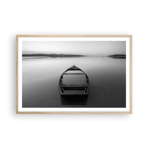 Een poster in een licht eiken lijst - Verlangen en melancholie - 91x61 cm