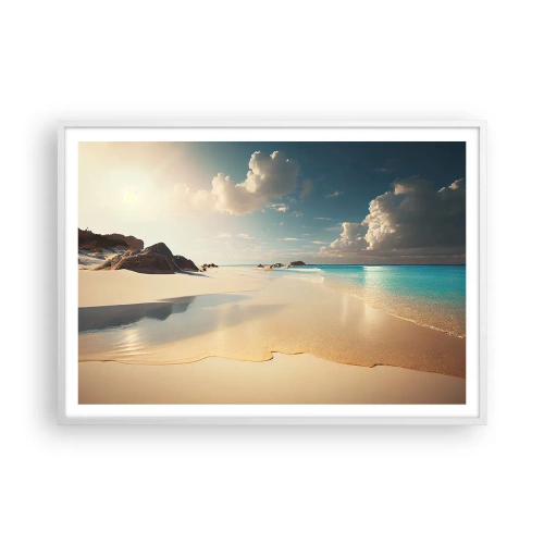 Poster in een witte lijst - Een droomdag - 100x70 cm