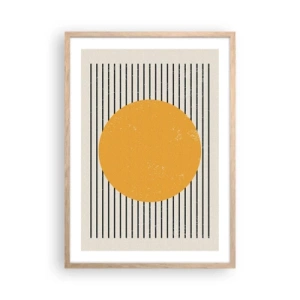 Een poster in een licht eiken lijst - De kracht van eenvoud - 50x70 cm