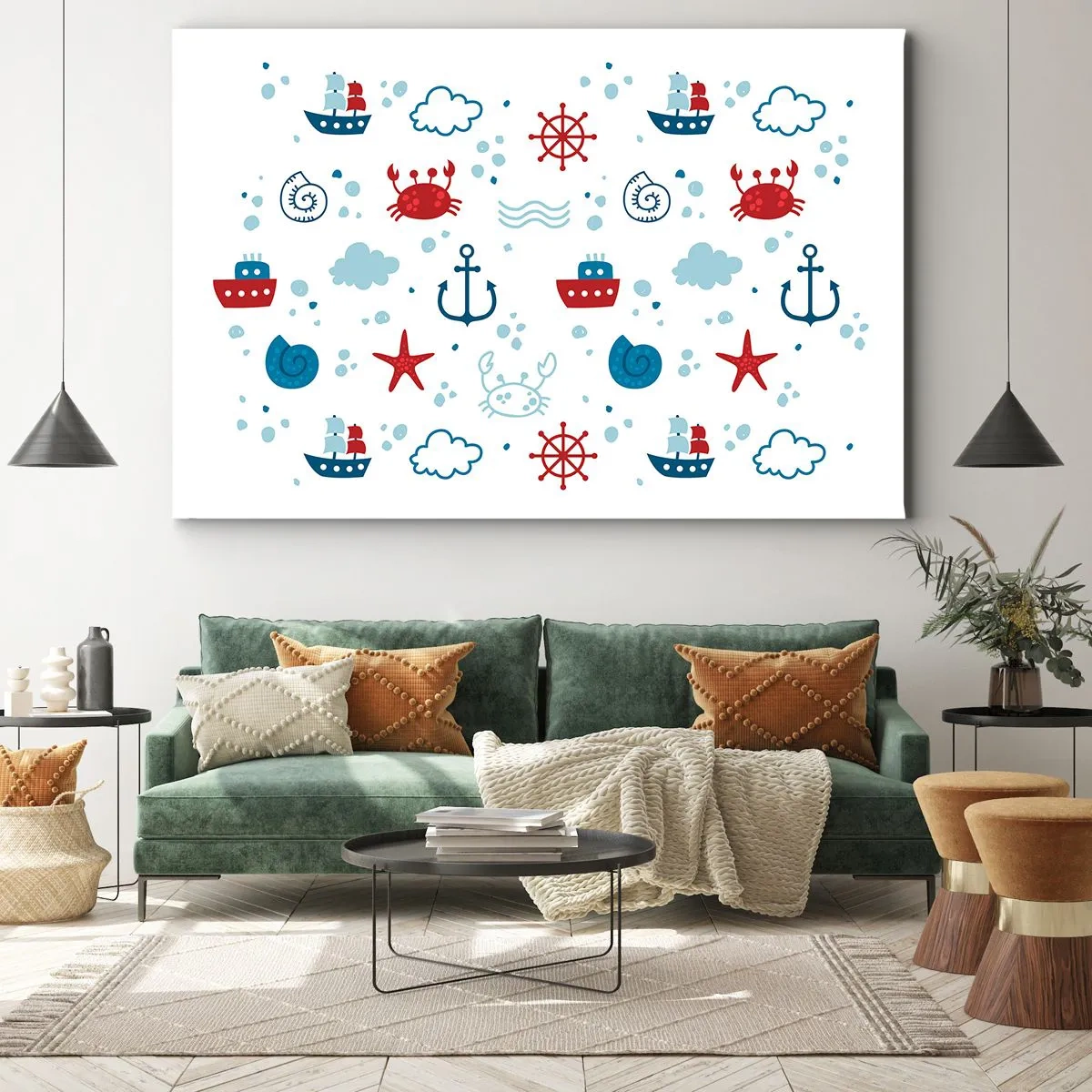 Schilderen op canvas - Zee sprookje - 100x70 cm