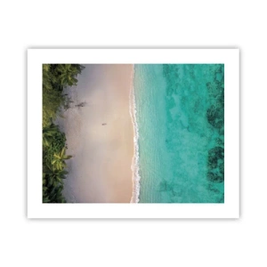 Poster - Paradijsstrand - 50x40 cm