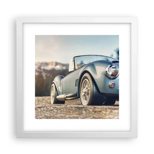 Poster in een witte lijst - Omdat stijl ertoe doet - 30x30 cm