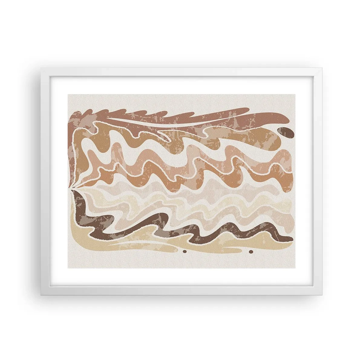 Poster in een witte lijst - Goede energie – goede emoties - 50x40 cm