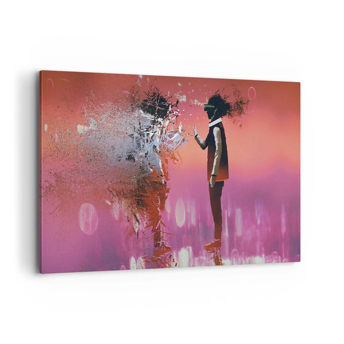 Schilderen op canvas - Kun je naar jezelf kijken? - 120x80 cm