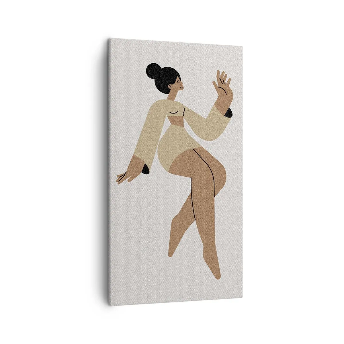 Schilderen op canvas - Een sierlijke vorm - 45x80 cm